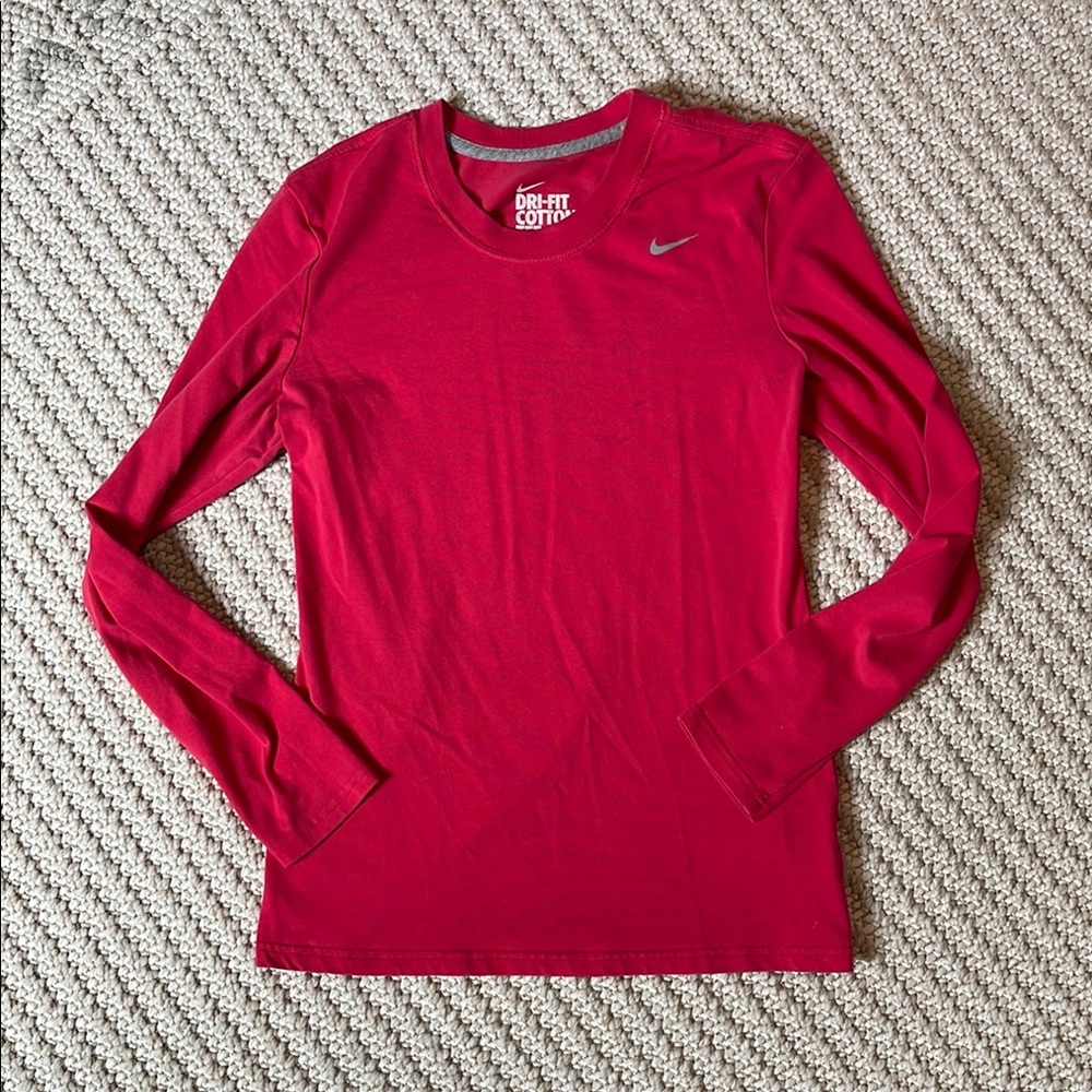 Nike Hot Pink Dri-FIT Cotton Tee